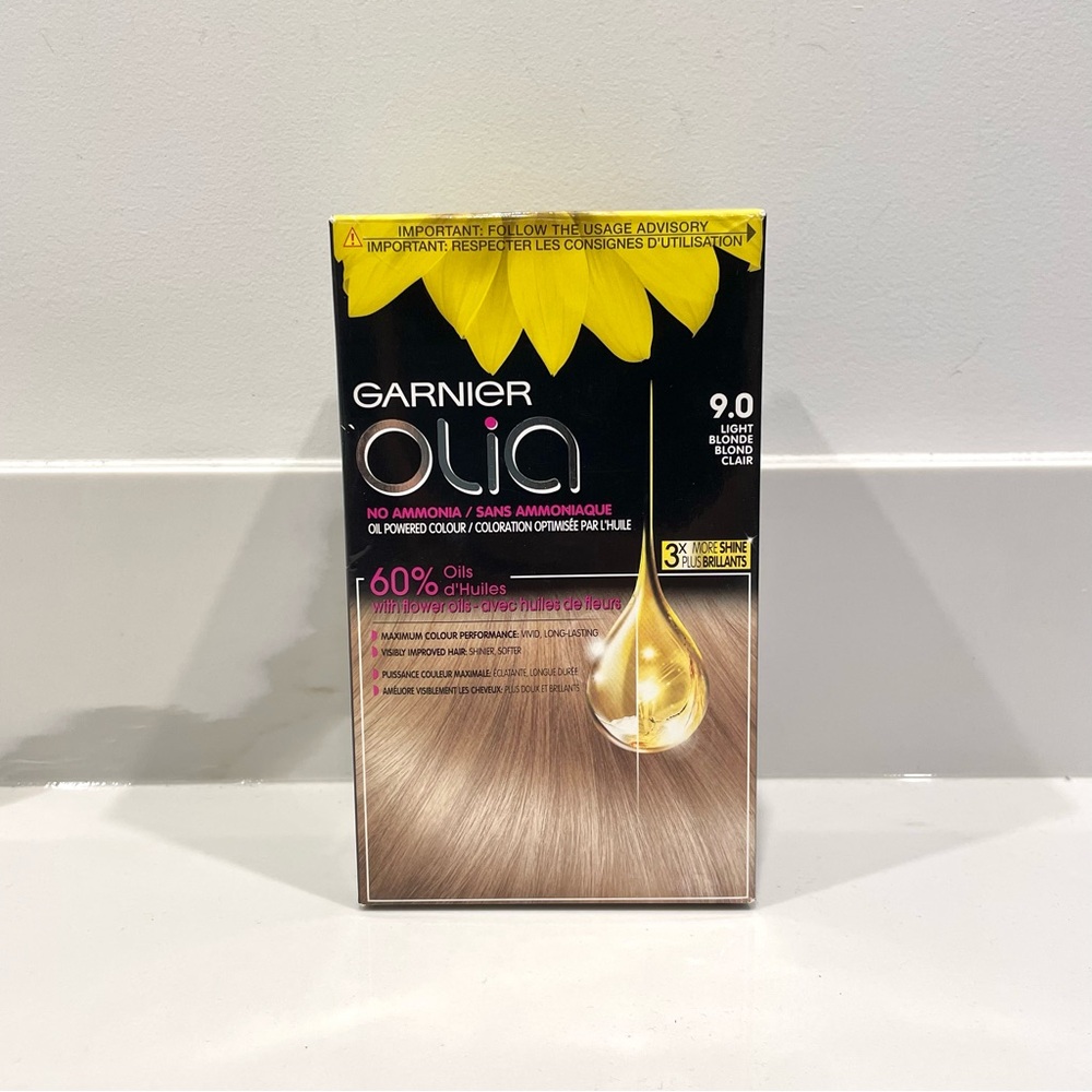 🟠5/$25 NEW Garnier Olia Hair Dye (9.0 Light Blonde)